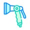 Pistol spray watering color icon vector illustration