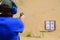 Pistol target practice with 45 auto