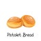 Pistolet bread or petits pain icon