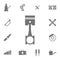 Piston icon. Set of car repair icons. Signs of collection, simple icons for websites, web design, mobile app, info graphics