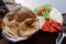Pita Bread and Egyptian Yogurt Salad