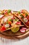 Pitacos, mexican tacos with chicken and veggies