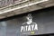 Pitaya logo and text sign thai street food fast take away concept brand restaurant