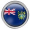 Pitcairn Islands Glass Web Button