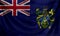 Pitcairn islands Wave Flag Close Up