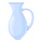 Pitcher glass icon, cartoon style