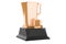 Pitcher water filter golden award concept. 3D rendering