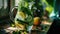 a pitcher of water with lemons, mint and cucumber