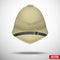 Pith helmet hat for safari or explorer vector
