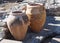 Pithoi Or Minoan Pottery Vessels
