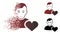 Pitiful Sparkle Pixelated Halftone User Favourites Heart Icon