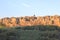 Pitigliano city on the cliff in summer