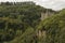 Pitigliano medieval town in Tuscany, Italy. View  from Pitigliano on etruscan city leftovers