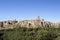 Pitigliano, one of the best town in Tuscany, Italy. Panoramic view of the tuff hill in Etruscan area  in Maremma.