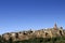 Pitigliano, one of the best town in Tuscany, Italy. Panoramic view of the tuff hill in Etruscan area in Maremma.