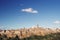 Pitigliano, one of the best town in Tuscany, Italy. Panoramic view of the tuff hill in Etruscan area in Maremma.