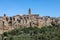 Pitigliano - the picturesque medieval town founded in Etruscan time on the tuff hill in Tuscany,