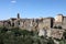 Pitigliano - the picturesque medieval town founded in Etruscan time on the tuff hill in Tuscany