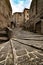 Pitigliano tuff houses, medieval town in Tuscany, Italy.