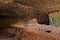 Pitigliano, Tuscany, Italy: ancient cave carved into the rock