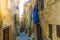 Pitigliano Tuscany Italy perched on a tuff cliff, Old Town and alleys