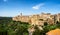 Pitigliano in Umbria with surrounding walls