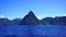 The pitons of saint lucia