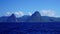 The pitons of saint lucia