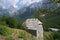 Pitoresque village in Albanian mountains.