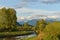 Pitt River and Golden Ears Mountain in spring