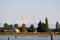 Pitt river with mt baker in background