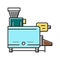 pitting machine color icon vector illustration