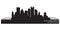 Pittsburgh, Pennsylvania city skyline. Detailed vector silhouette