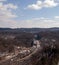 Pittsburgh, Pennsylvania, USA 02/21/2019 The Parkway East, State Route 376 traffic before the Squirrel Hill Tunnels