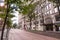 Pittsburgh, Pennsylvania, USA 9/26/20 A tree lined Grant Street in downtown Pittsburgh with the Union Trust Building