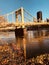 PITTSBURGH - Pittsburgh, Pennsylvania has several classic yellow bridges - PENNSYLVANIA