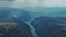 Piva river canyon aerial Montenegro