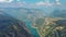 Piva river canyon aerial Montenegro
