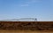 Pivot irrigation system at farmland in the Arizona Desert