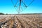 Pivot in over Cotton Field Ready for Harvest