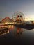 Pixar Pier Disneyland Los Angeles at night Portrait