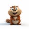 Pixar-style 3d Cartoon Beaver - Full Hd High Resolution