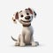 Pixar-style Cartoon Dog 3d Hd White Background Png Format