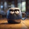 Pixar Style Grumpy Mug: Angry Birds Coffee Mug With Emotion