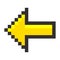 Pixel arrow pointer icon link marker