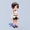 Pixel Art Animation: A Female Character In Textured Realism Style