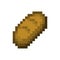 Pixel Art of Bread Loaf.