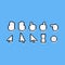 Pixel art cartoon cursor design set.