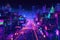 Pixel Art Cityscape with a Neon Nightlife Vibe