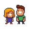 Pixel art couple